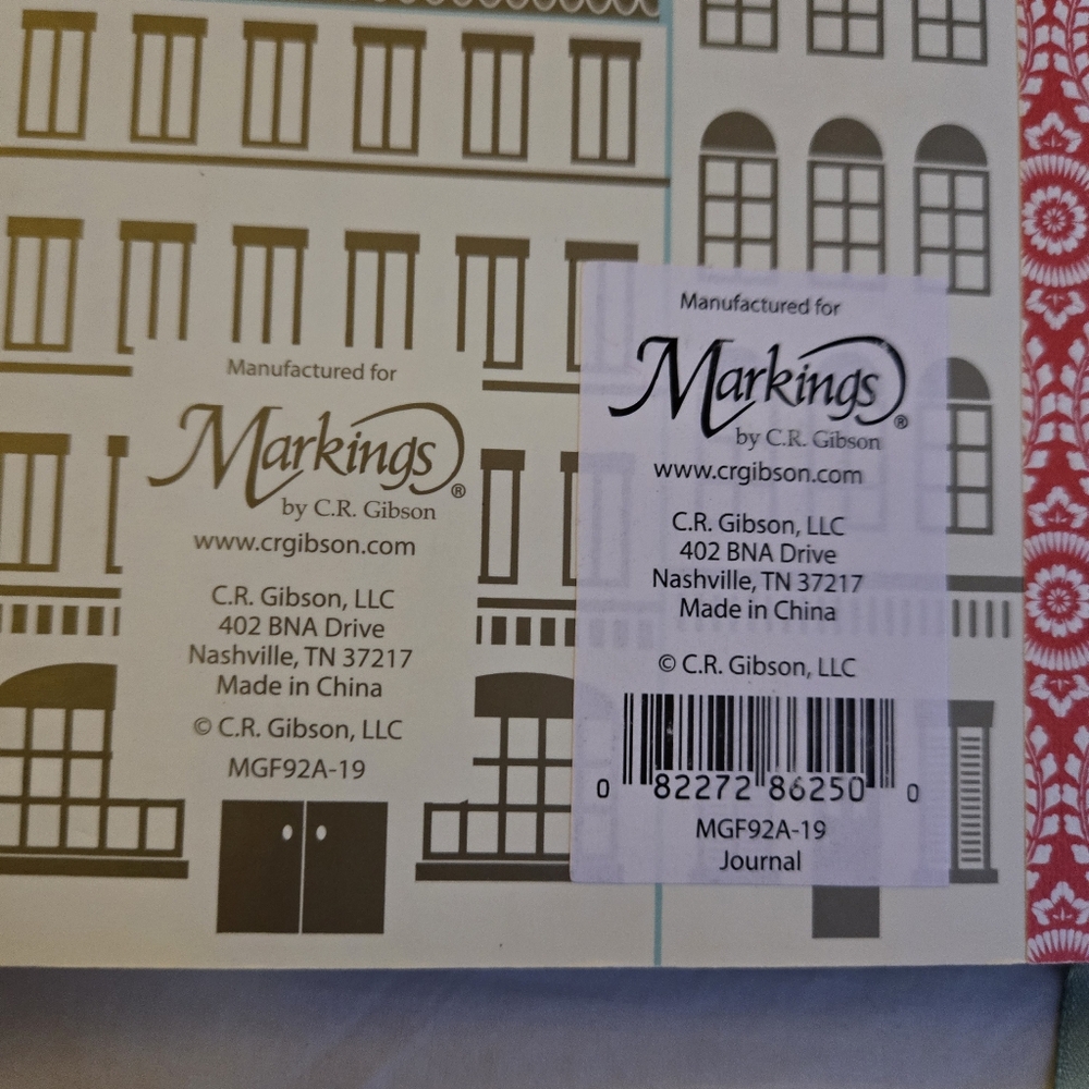 Cityscape Buildings Multicolor Markings CR Gibson Lined Notebook - blank! - Picture 7 of 7